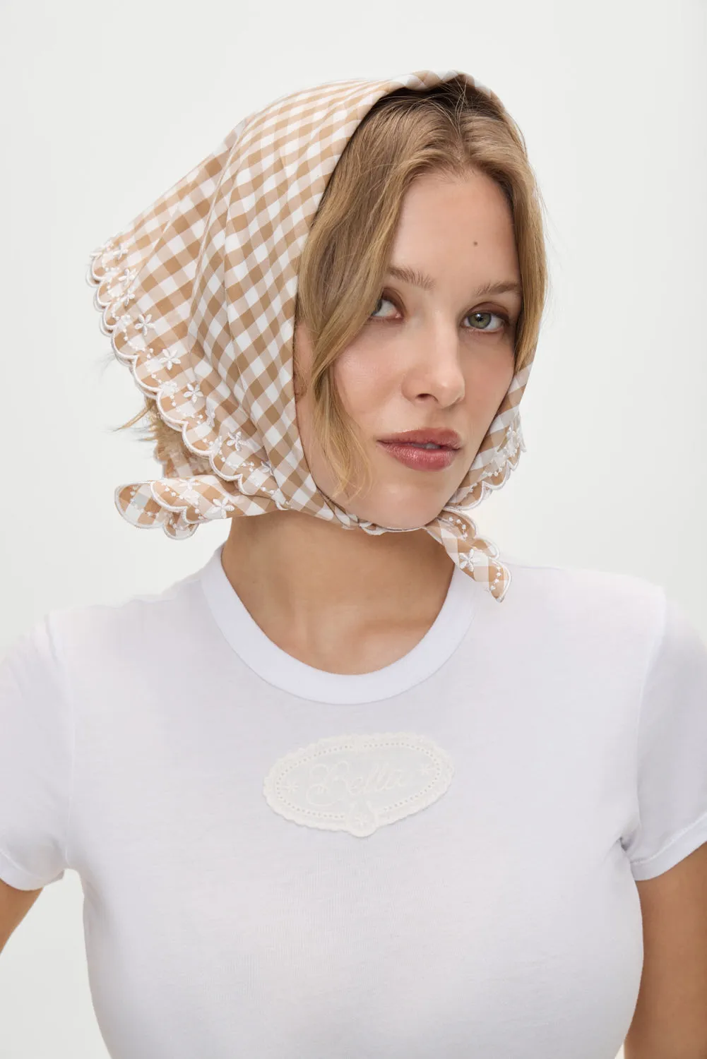 x BELLA HADID Little Miss Head Scarf - Rodeo Gingham