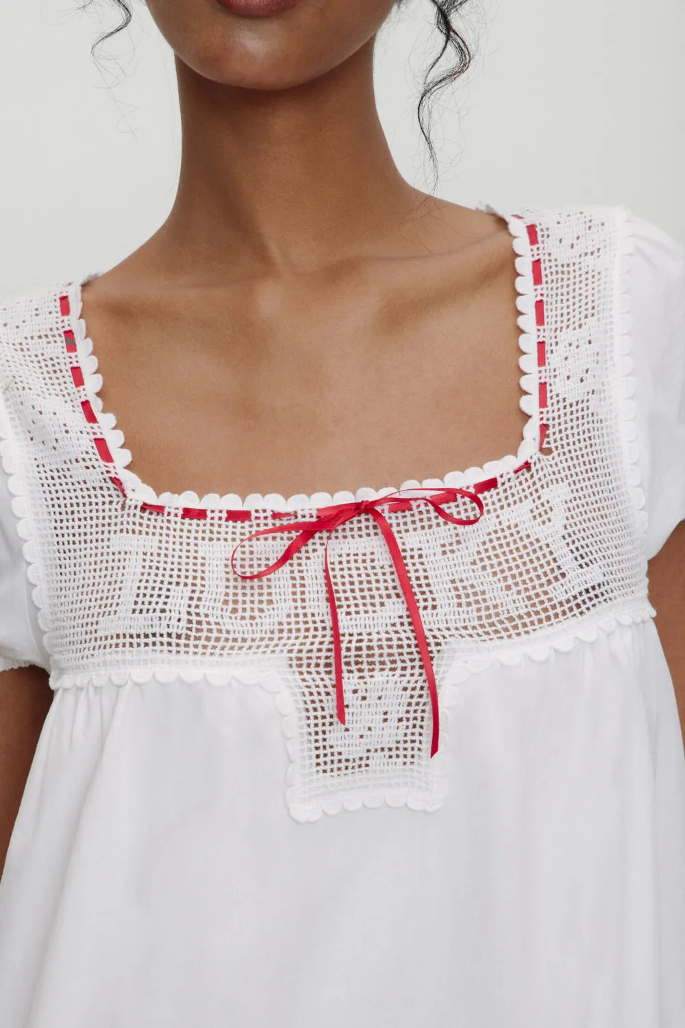 x BELLA HADID Western Poplin Mini Dress - White