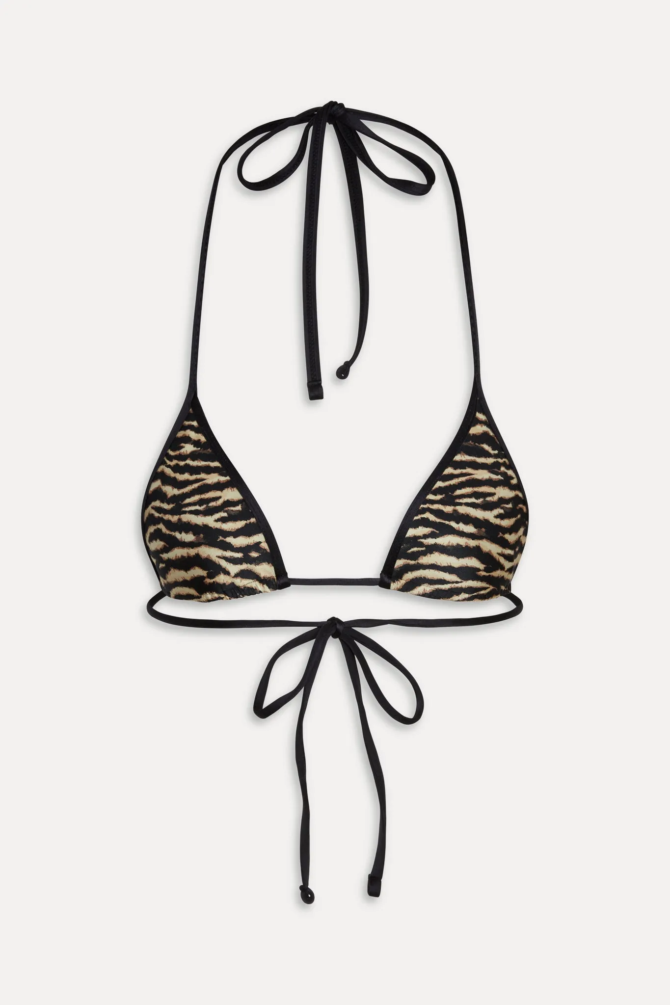 x Ralisation Par Paradise Halter Bikini Top - Vintage Tiger