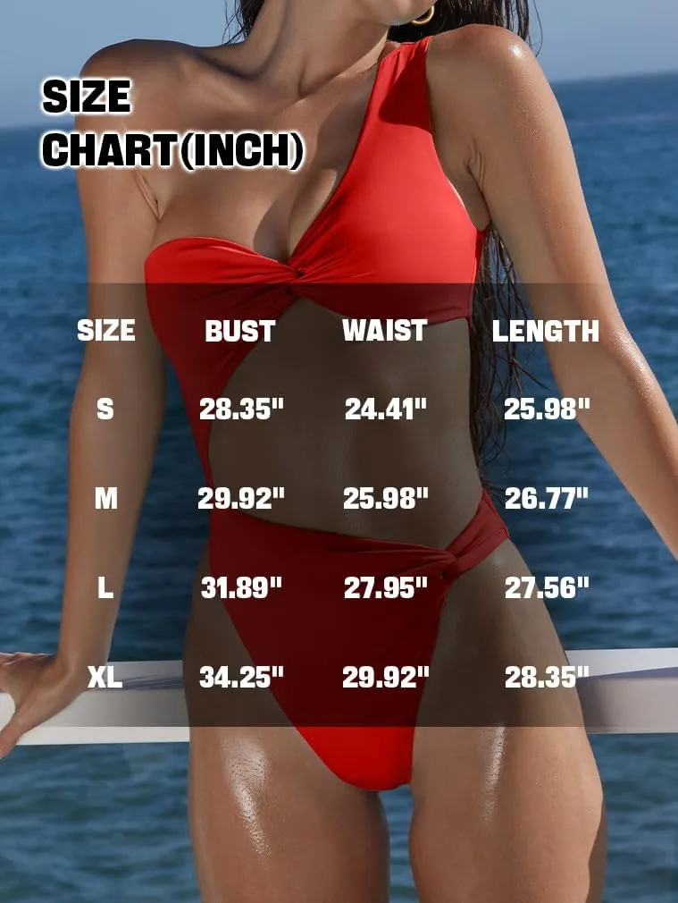 XXTAXN Women's Sexy Thong Cutout Monokinis Tie Beach One Piece Swimsuit Bathing Suit