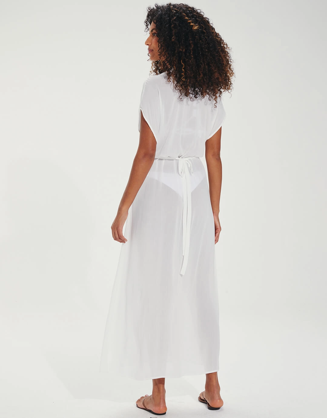 Yara Detail Long Cover Up - Off White
