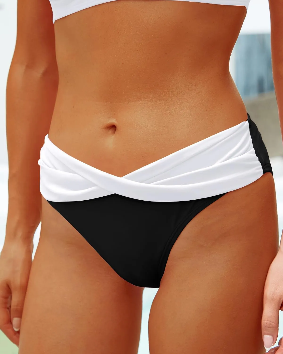 Yonique Women Two Piece Bathing Suits Push Up Bikini Set Halter Swimsuit Vintage Swimwear