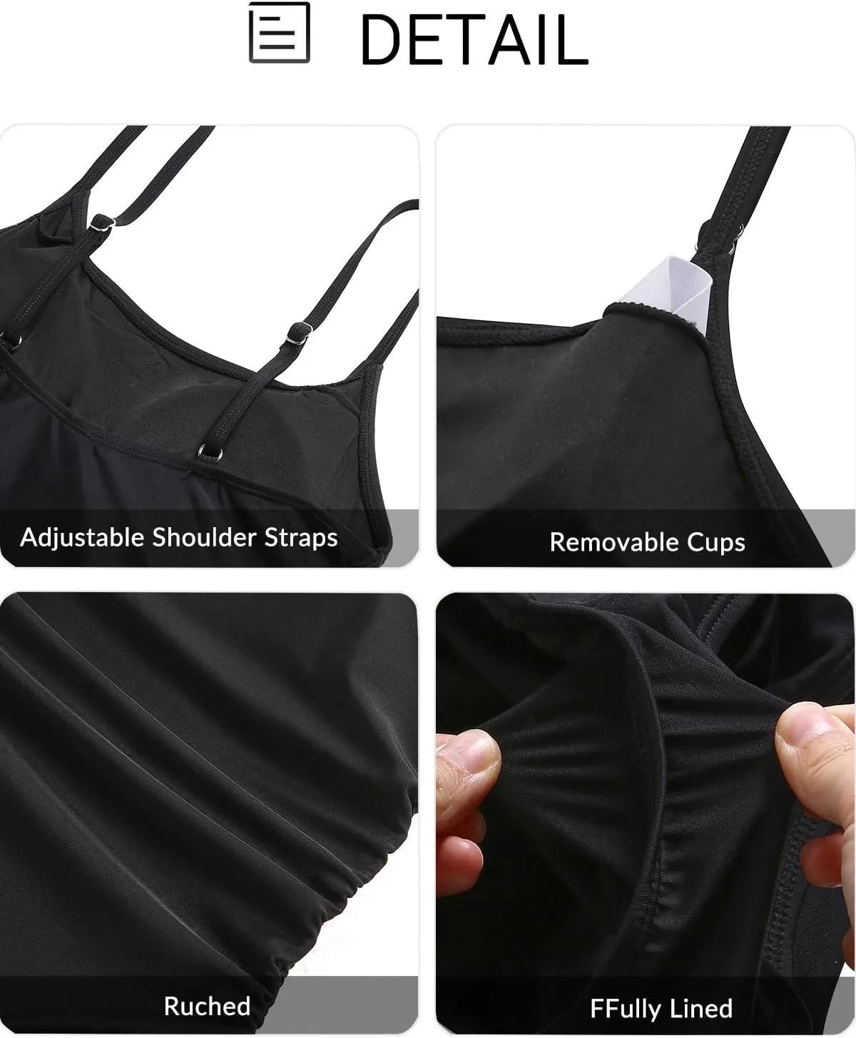 Yonique Women's Athletic Swimsuits One Piece Bathing Suit Sport Training Swimwear