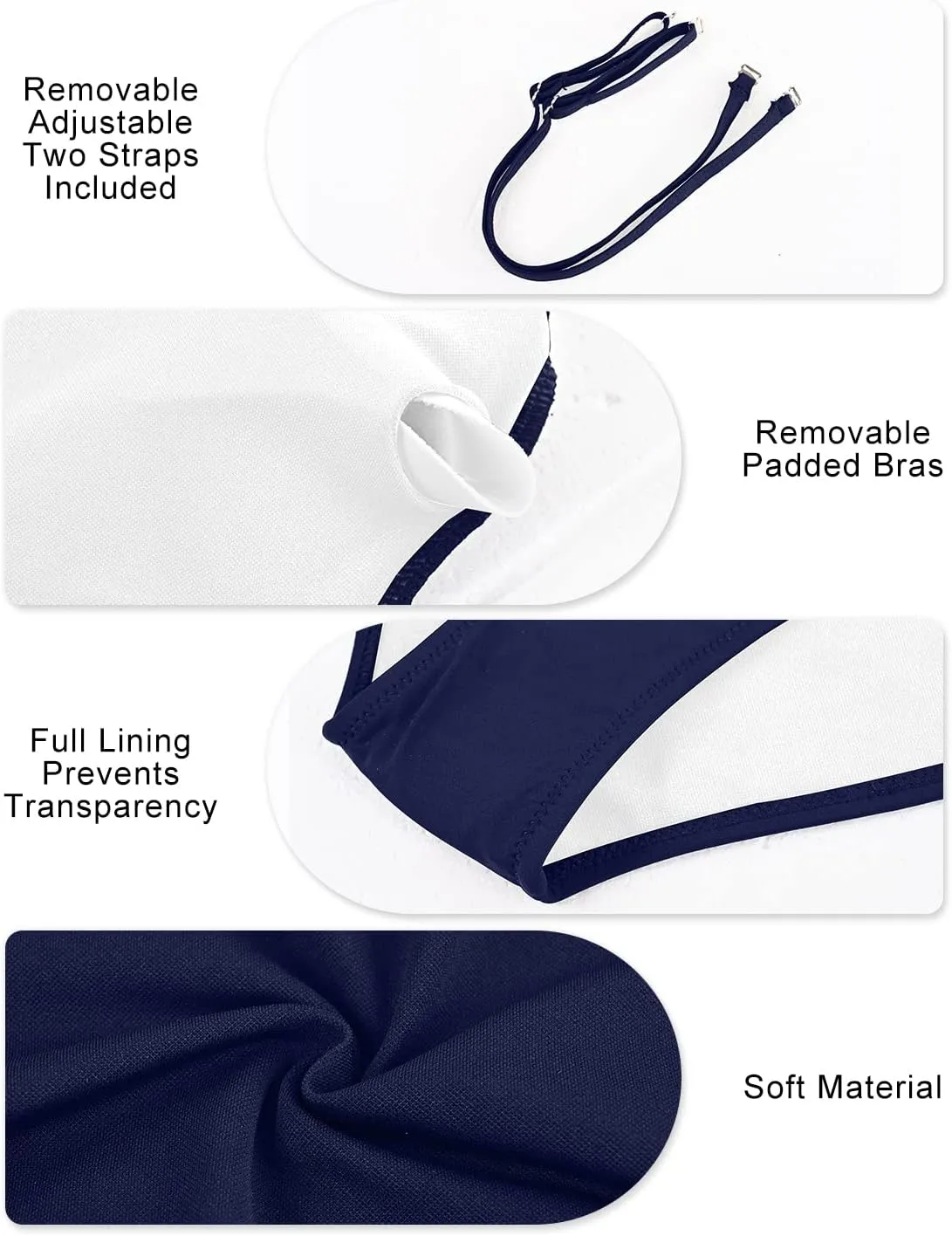 Yonique Womens Strapless One Piece Swimsuit Tummy Control Bandeau Bathing Suits Slimming Twist Front Swimwear