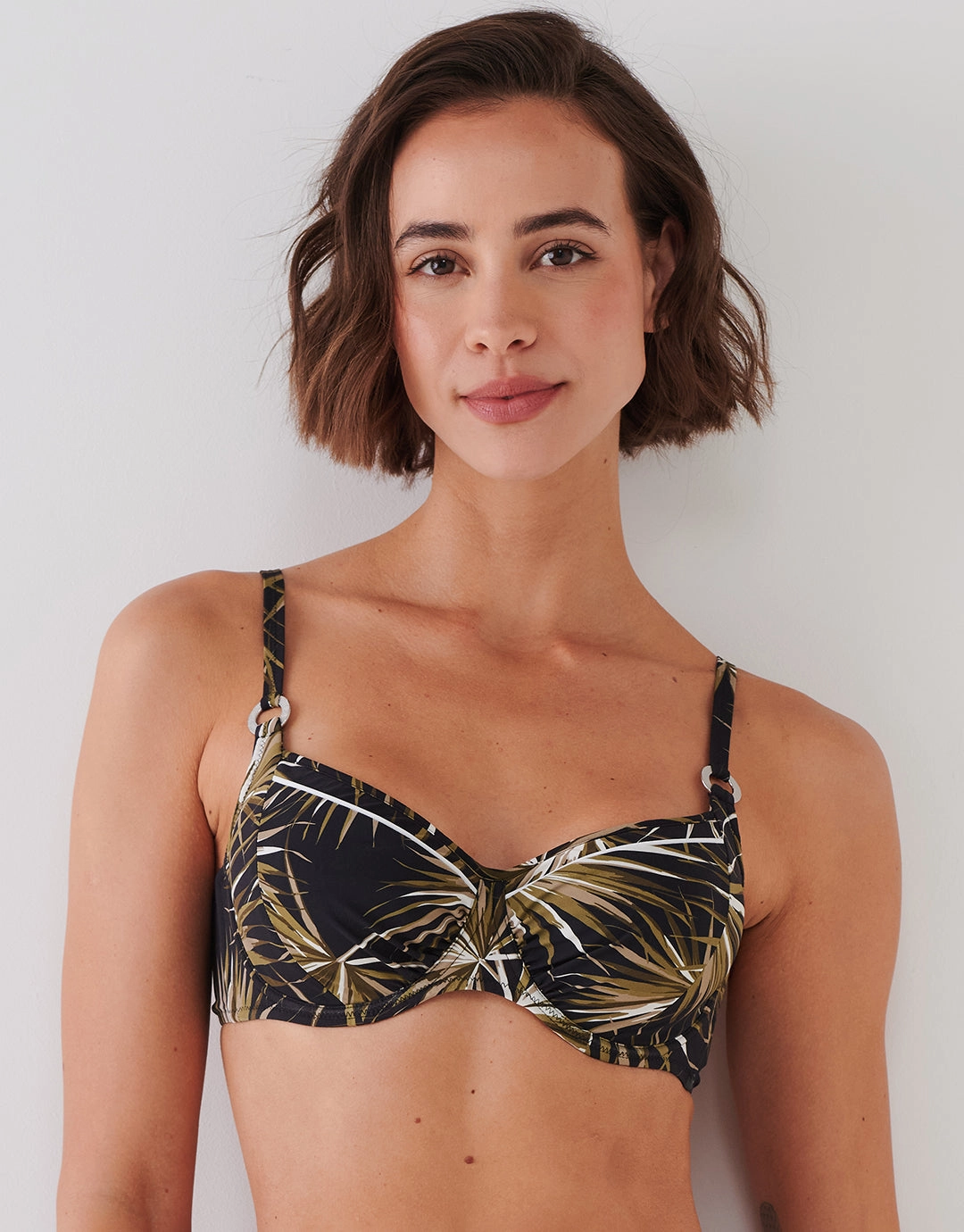 Yucca Flash Underwired Bikini Set - Black Khaki
