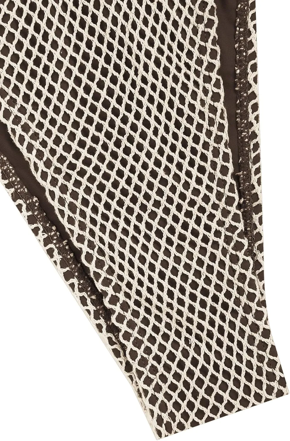 ZAFUL Women's Triangle Bikini Multiway Fishnet Tie Side Bandeau Halter String Bikini Set Two Piece Swimsuit Bathing Suits