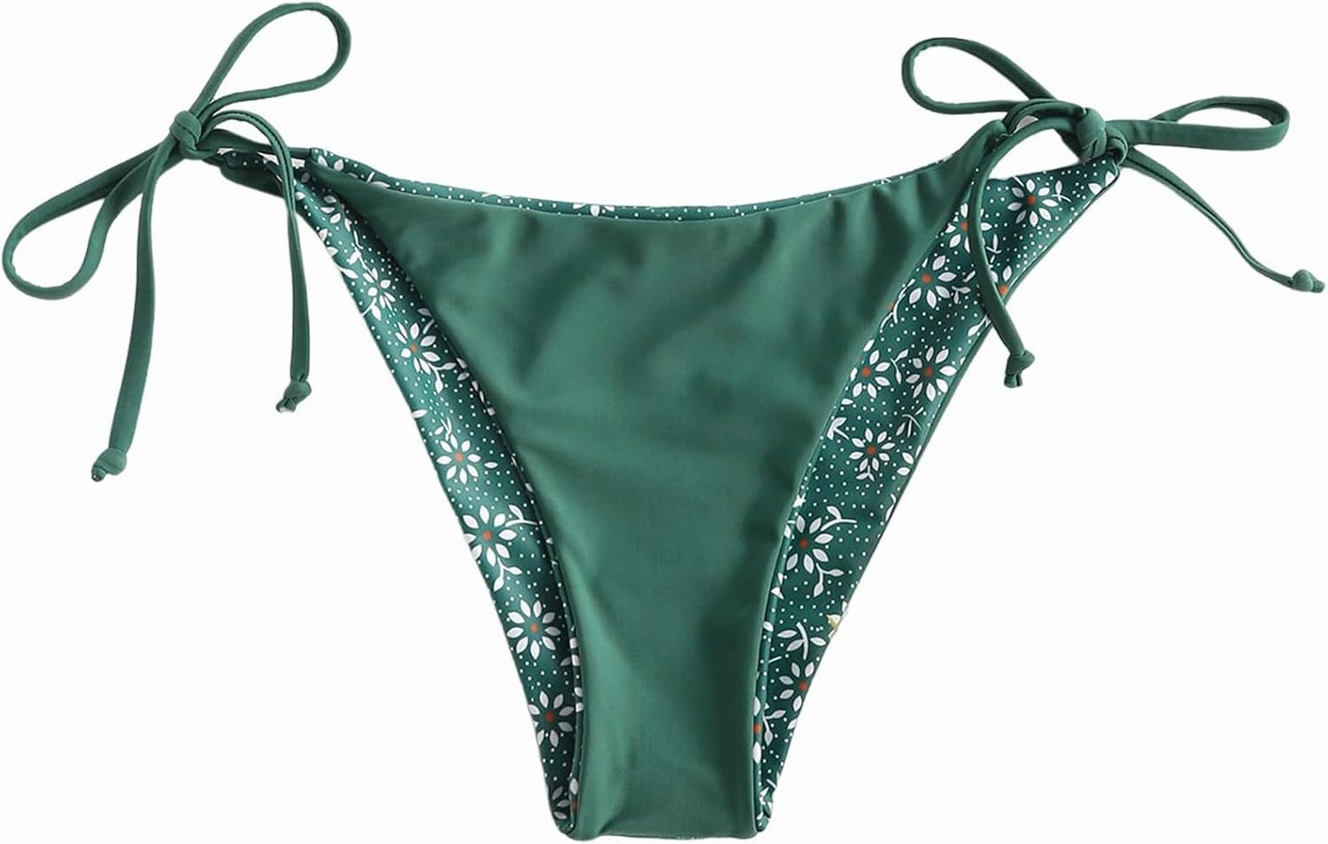 ZAFUL Bikini Bottoms for Women Tie Side String Bathing Suit Bottoms High Cut Swimsuit Bottom