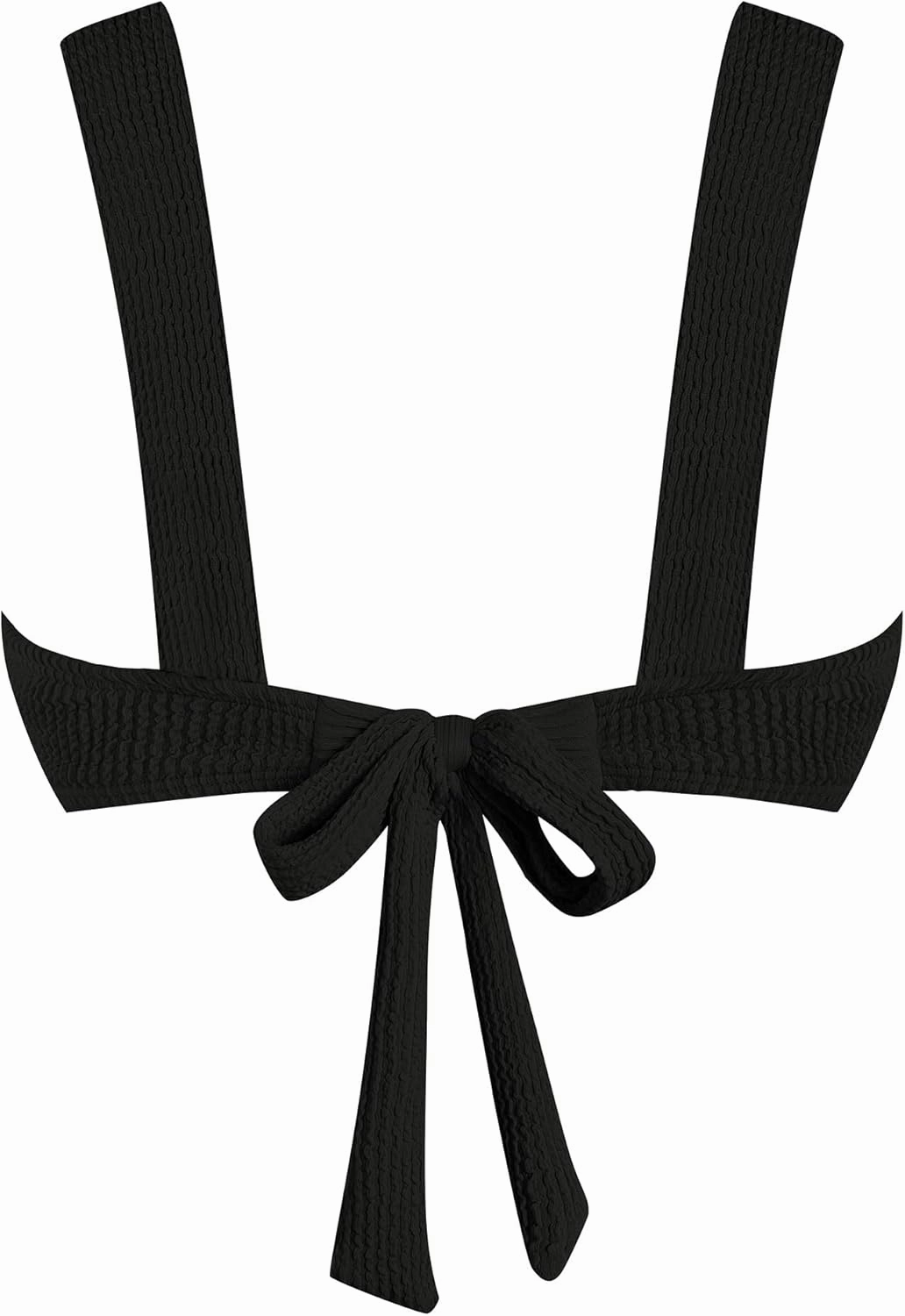 ZAFUL Bikini Tops for Women Texture Push Up Swimsuit Top Padded Bathing Suit Tops Twist Bikini Top Only