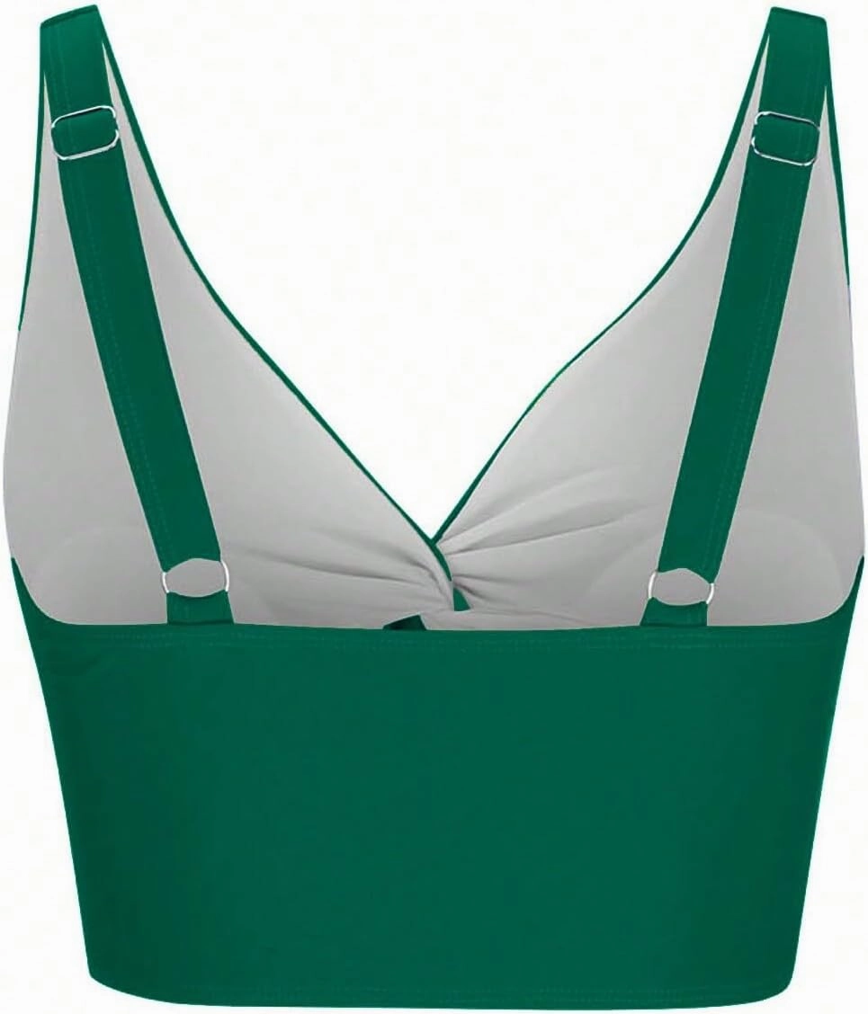 ZAFUL Bikini Tops for Women Twist Front Swimsuit Top Cut Out Bathing Suit Tops