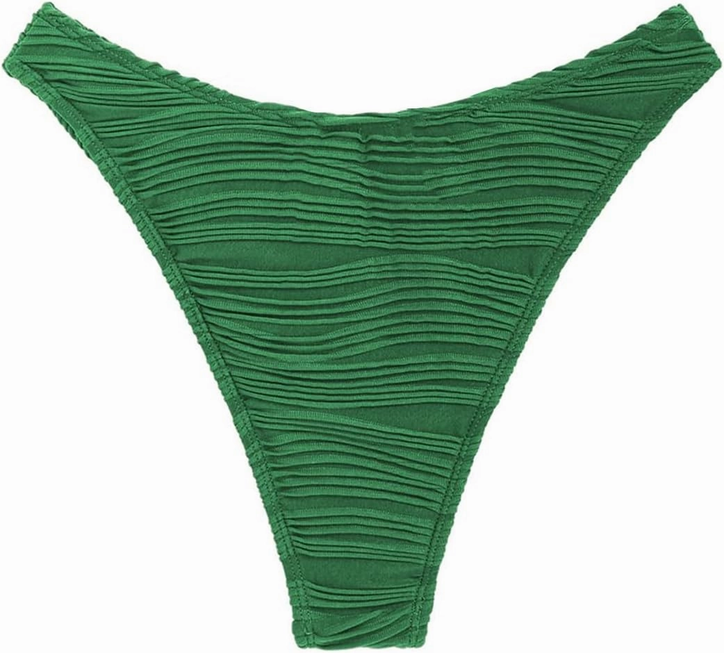 ZAFUL Women Cheeky Bikini Bottoms Wave Swimsuit Swim Briefs Bathing Basic Suit Bottom