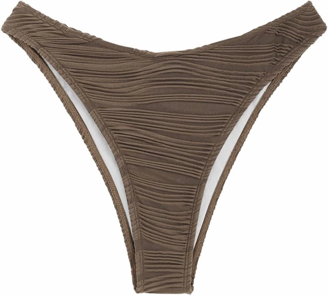 ZAFUL Women Cheeky Bikini Bottoms Wave Swimsuit Swim Briefs Bathing Basic Suit Bottom