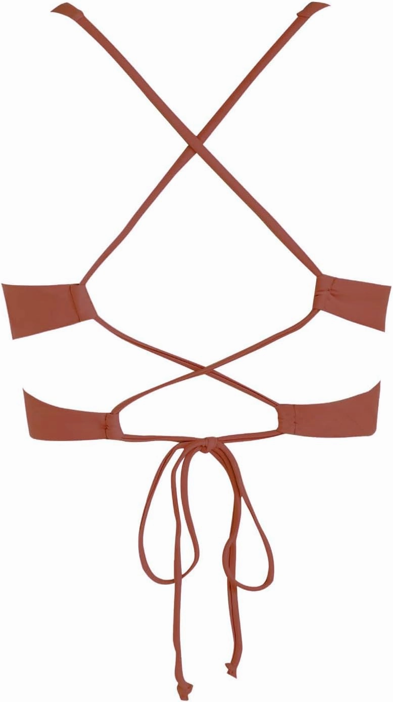 ZAFUL Women's Adjustable Lace-up Bikini Top Push Up Padded Swimsuit Tops