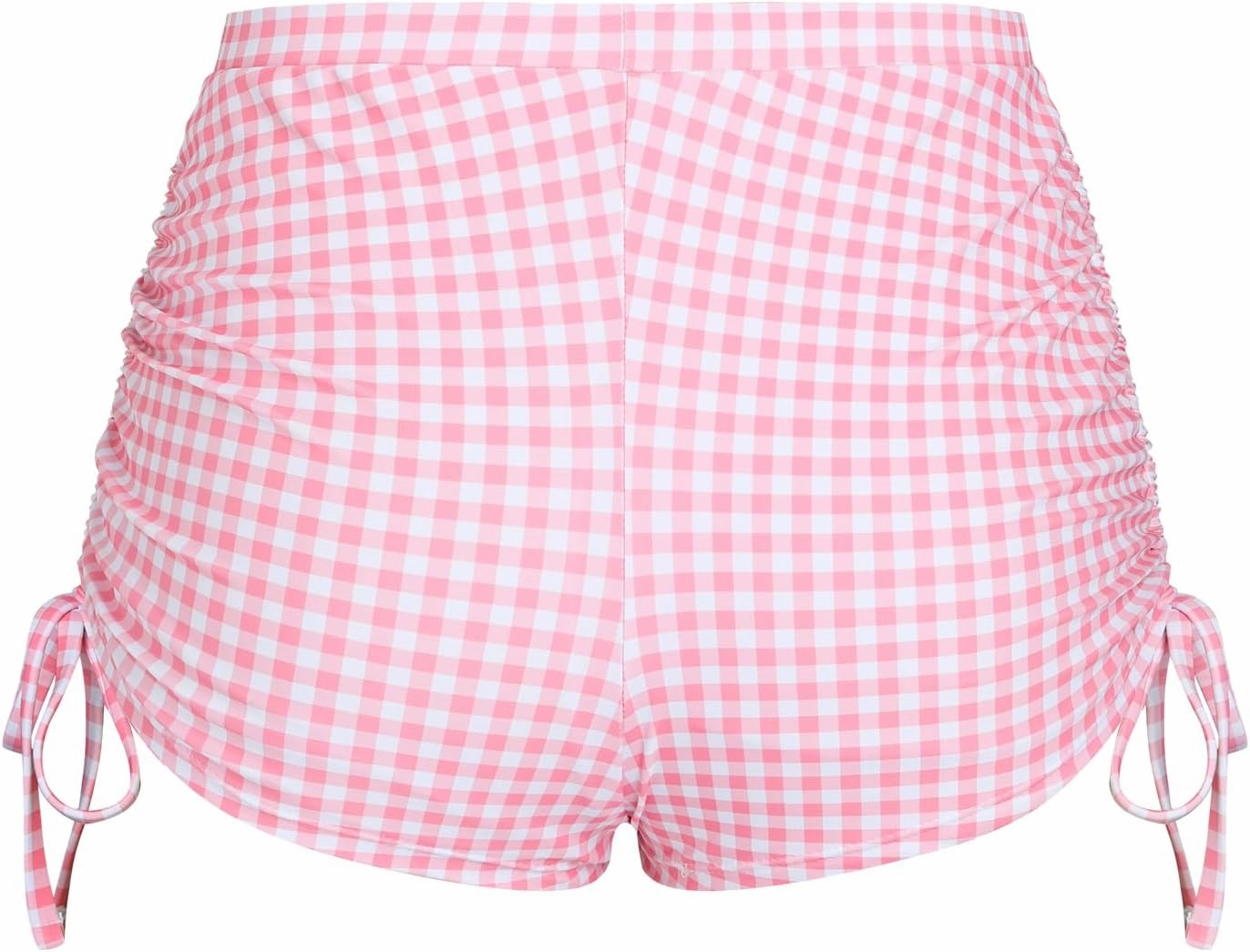 ZAFUL Women's Swim Shorts High Waisted Bow Gingham Floral Print Boyshorts Bathing Suit Swimsuit Bottoms Board Shorts