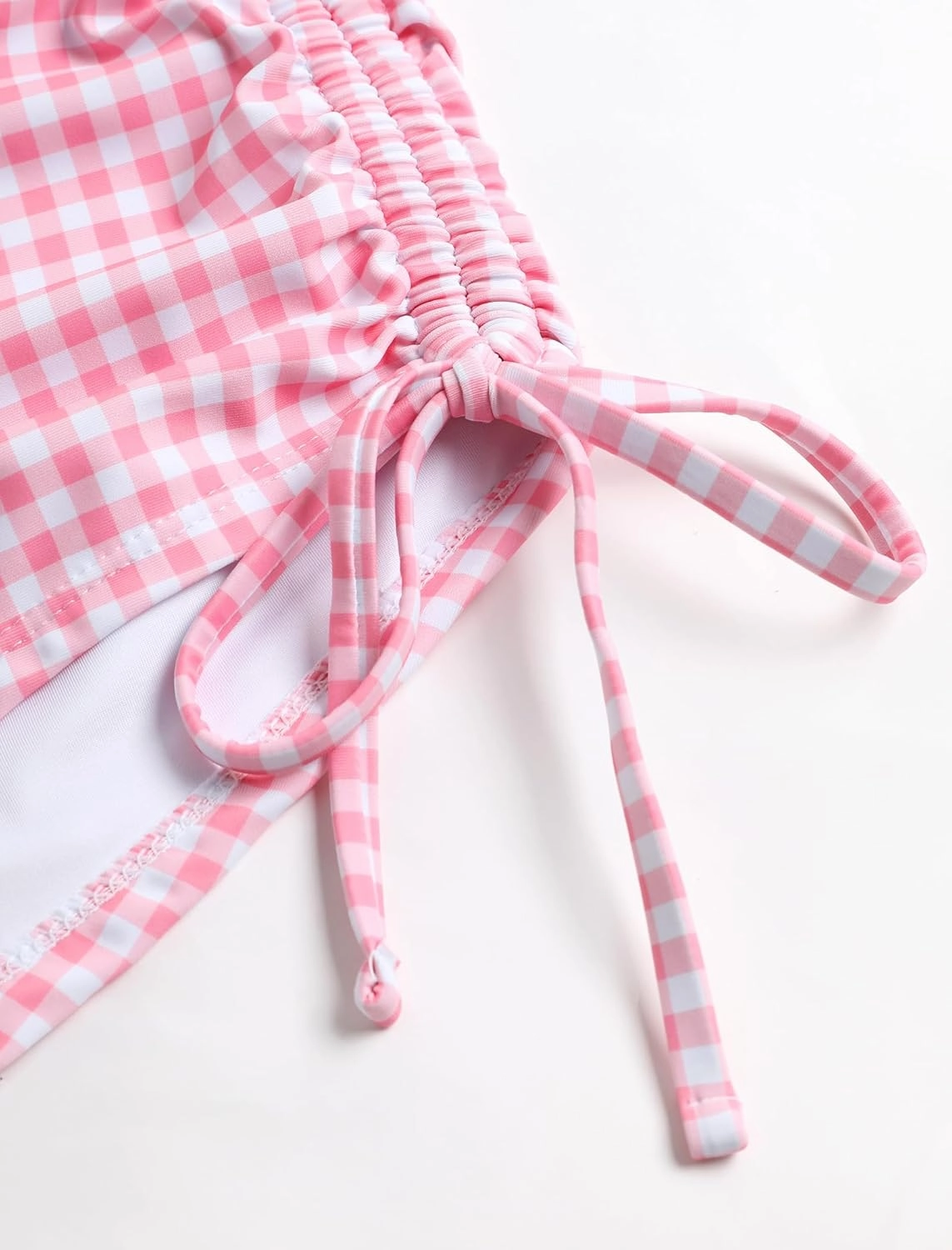 ZAFUL Women's Swim Shorts High Waisted Bow Gingham Floral Print Boyshorts Bathing Suit Swimsuit Bottoms Board Shorts