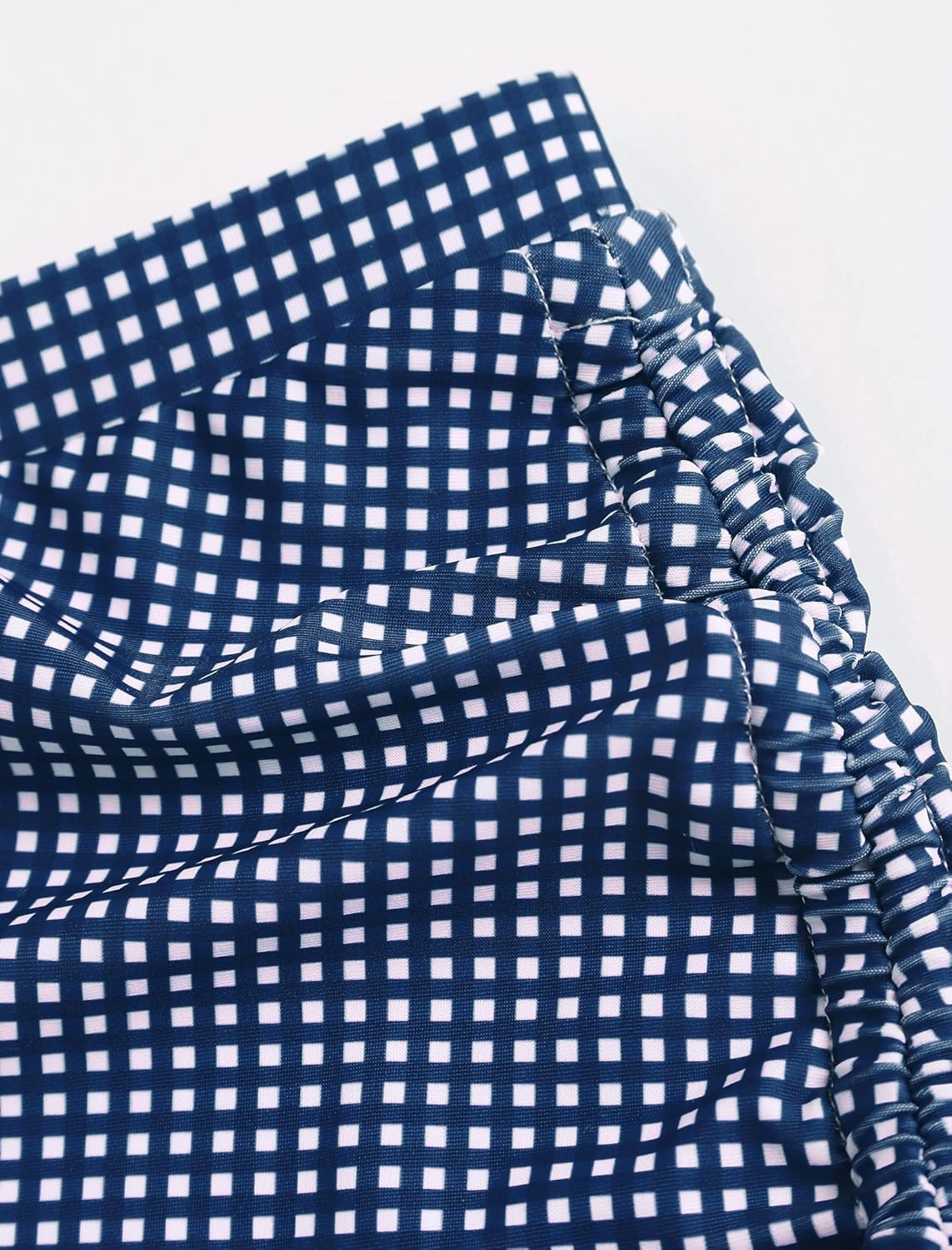 ZAFUL Women's Swim Shorts High Waisted Bow Gingham Floral Print Boyshorts Bathing Suit Swimsuit Bottoms Board Shorts