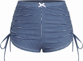 ZAFUL Women's Swim Shorts High Waisted Bow Gingham Floral Print Boyshorts Bathing Suit Swimsuit Bottoms Board Shorts