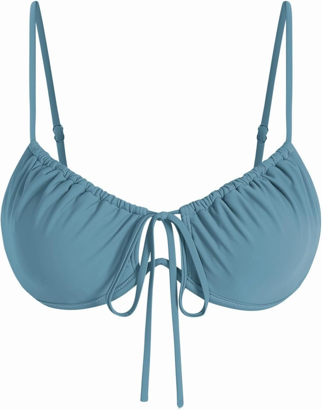 ZAFUL Womens Underwire Bikini Top Push Up Bathing Suit Tops Padded Large Bust Swimsuits Tops Only 2025