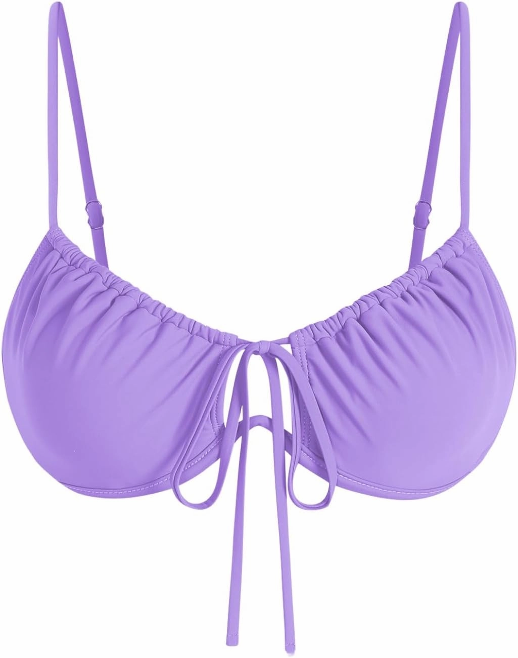ZAFUL Womens Underwire Bikini Top Push Up Bathing Suit Tops Padded Large Bust Swimsuits Tops Only 2025