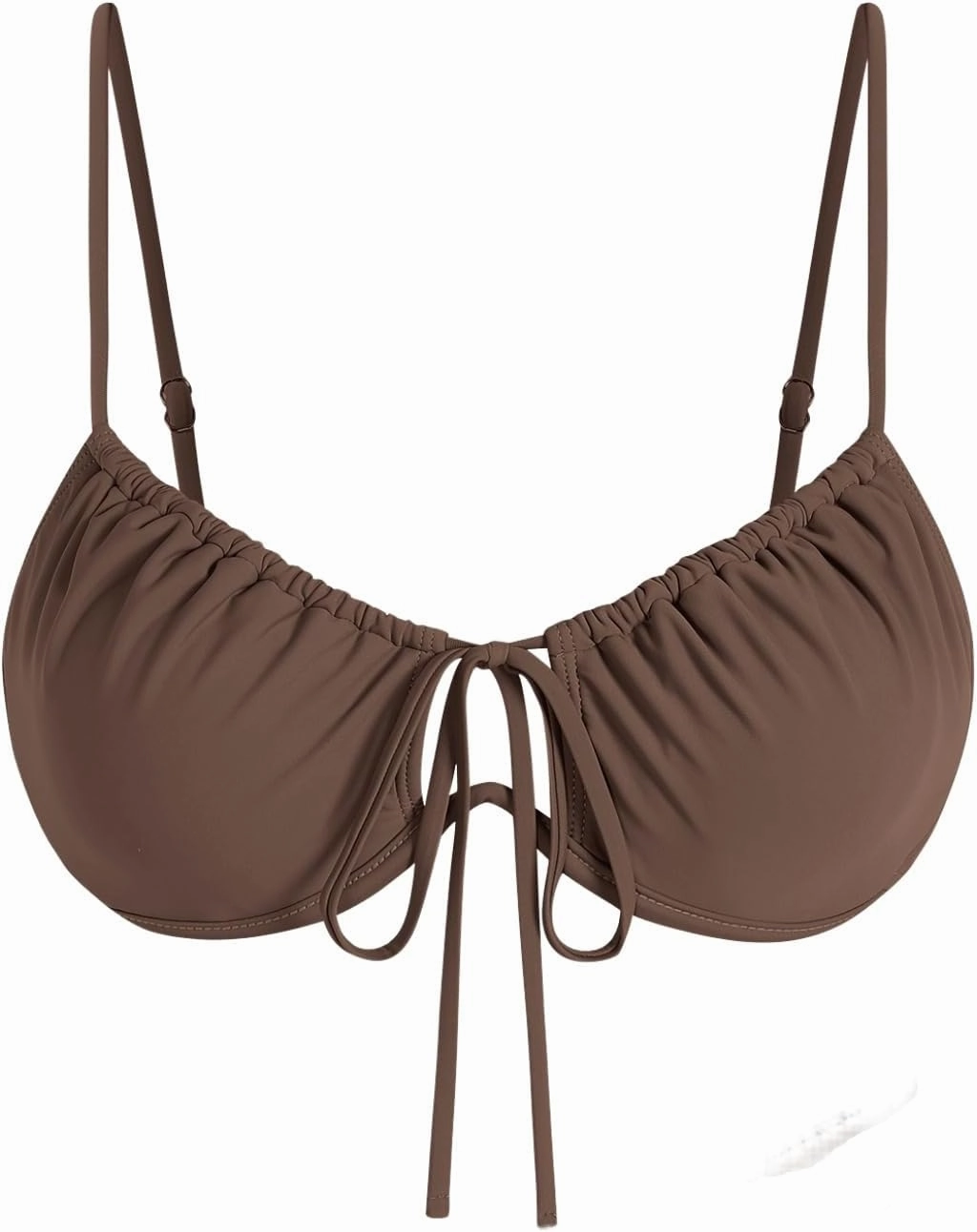 ZAFUL Womens Underwire Bikini Top Push Up Bathing Suit Tops Padded Large Bust Swimsuits Tops Only 2025