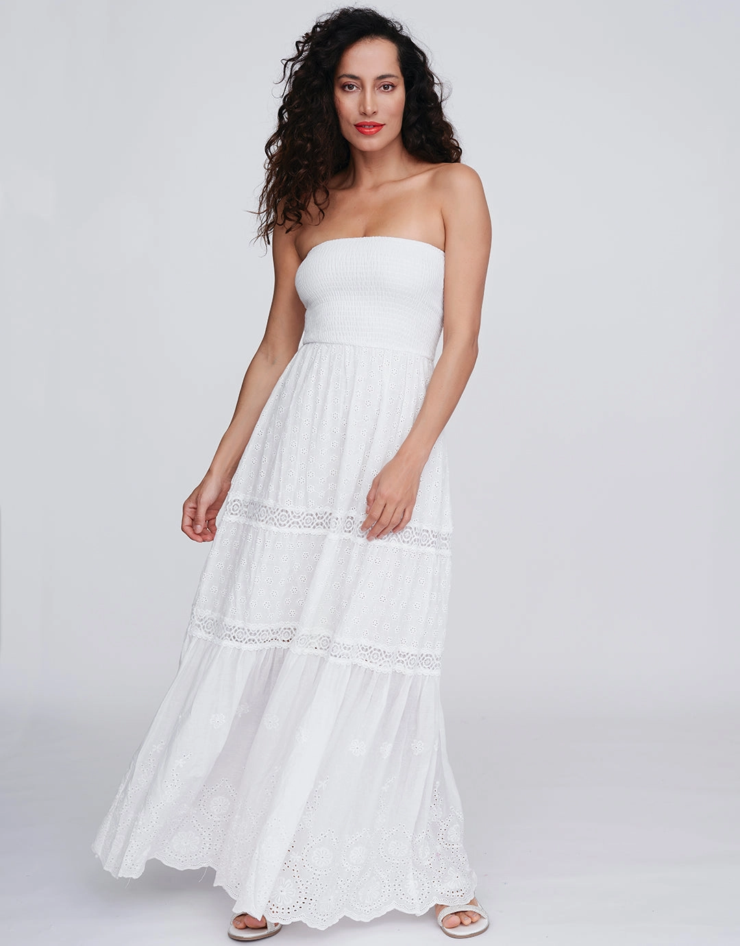 Zahara Maxi Dress - White