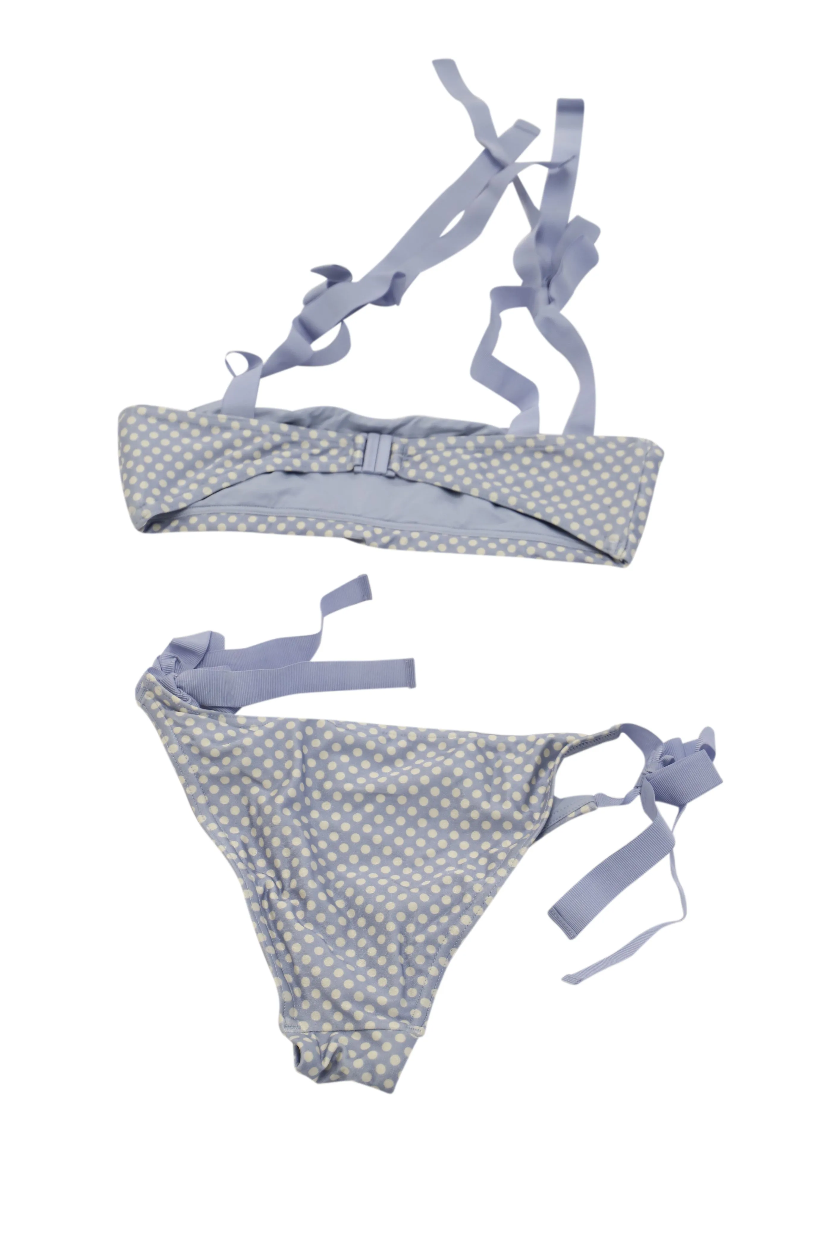 Zimmermann Polka Dot Bikini in Blue Polyamide