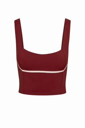 Zion Tank - Burgundy/Ivory