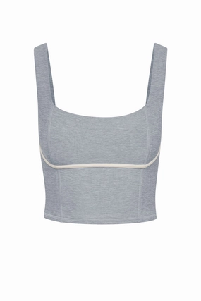 Zion Tank - Heather Grey/Ivory