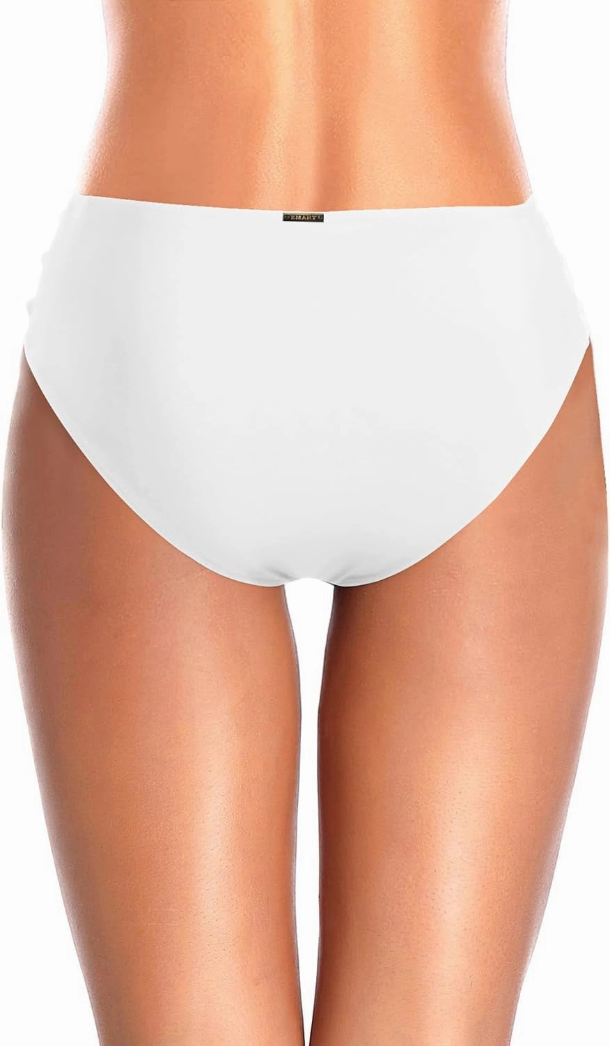 Zmart Strappy Bikini Bottoms - Women's Full Coverage Bathing Suit Mid Waist Swimsuit Bottom
