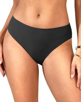 Zmart Women Full Coverage Bikini Bottoms - Mid Rise Bathing Suit Swim Bottom Swimsuit Swimwear