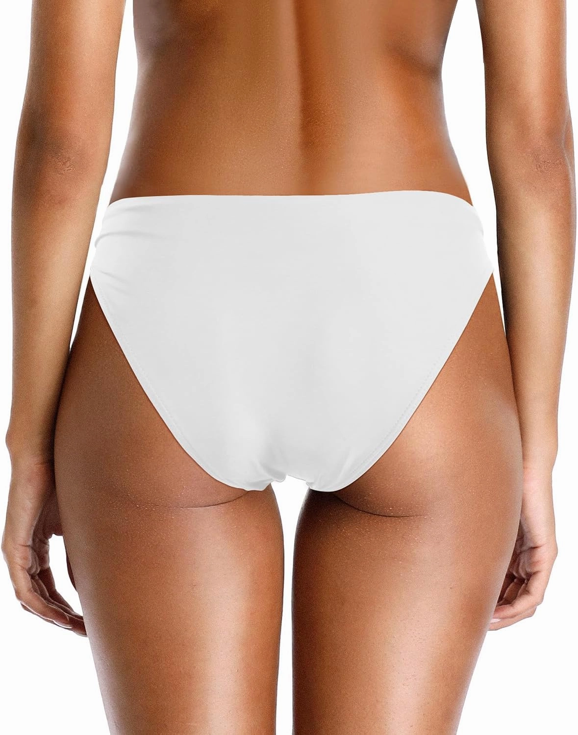 Zmart Women O Ring Bikini Bottoms Full Coverage Swimsuit Bottom Low Waist Low Rise Bathing Suit