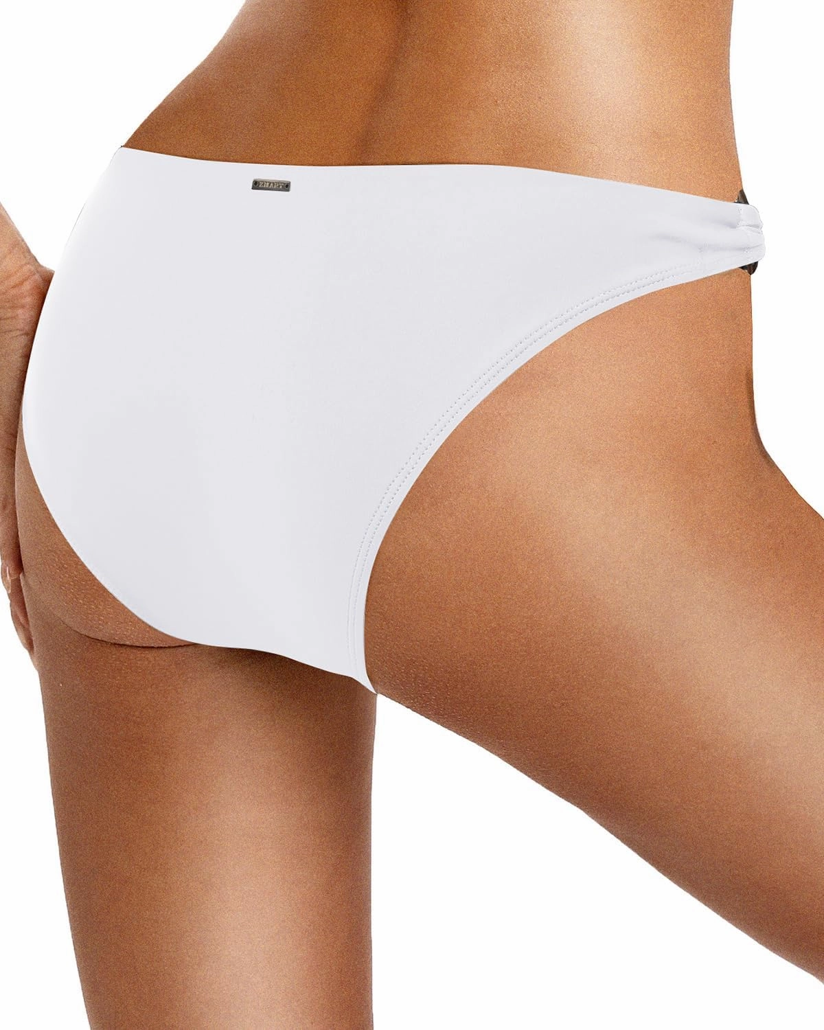 Zmart Women O Ring Bikini Bottoms Full Coverage Swimsuit Bottom Low Waist Low Rise Bathing Suit