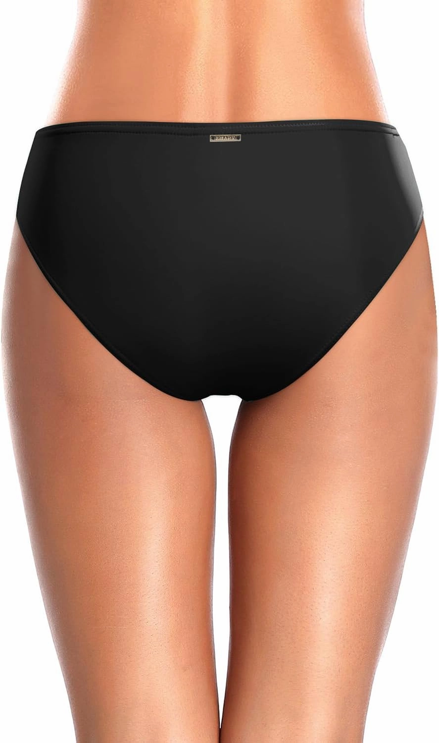 Zmart Women Standard Strappy Bikini Bottoms Full Coverage Bathing Suit Cutout Swim Low Rise Swimsuit Bottom
