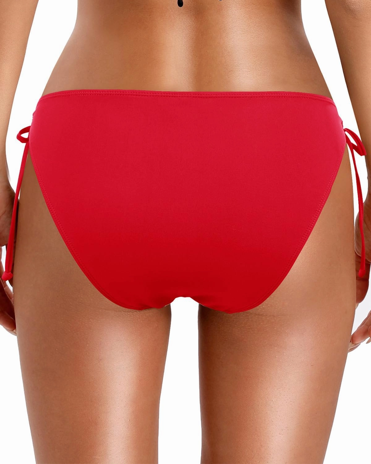Zmart Women String Tie Side Bikini Bottoms Full Coverage Swimsuit Bottom Low Waist Low Rise Bathing Suit