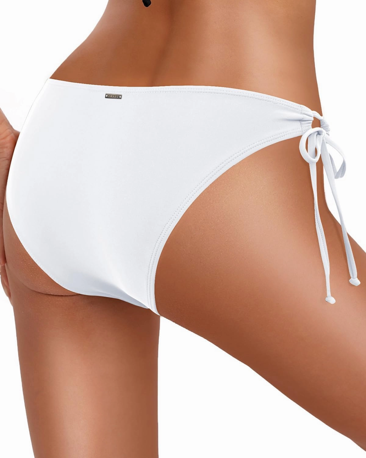 Zmart Women String Tie Side Bikini Bottoms Full Coverage Swimsuit Bottom Low Waist Low Rise Bathing Suit