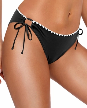 Zmart Women String Tie Side Bikini Bottoms Full Coverage Swimsuit Bottom Low Waist Low Rise Bathing Suit